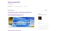 Desktop Screenshot of explorekangenwater.com