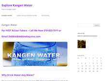 Tablet Screenshot of explorekangenwater.com